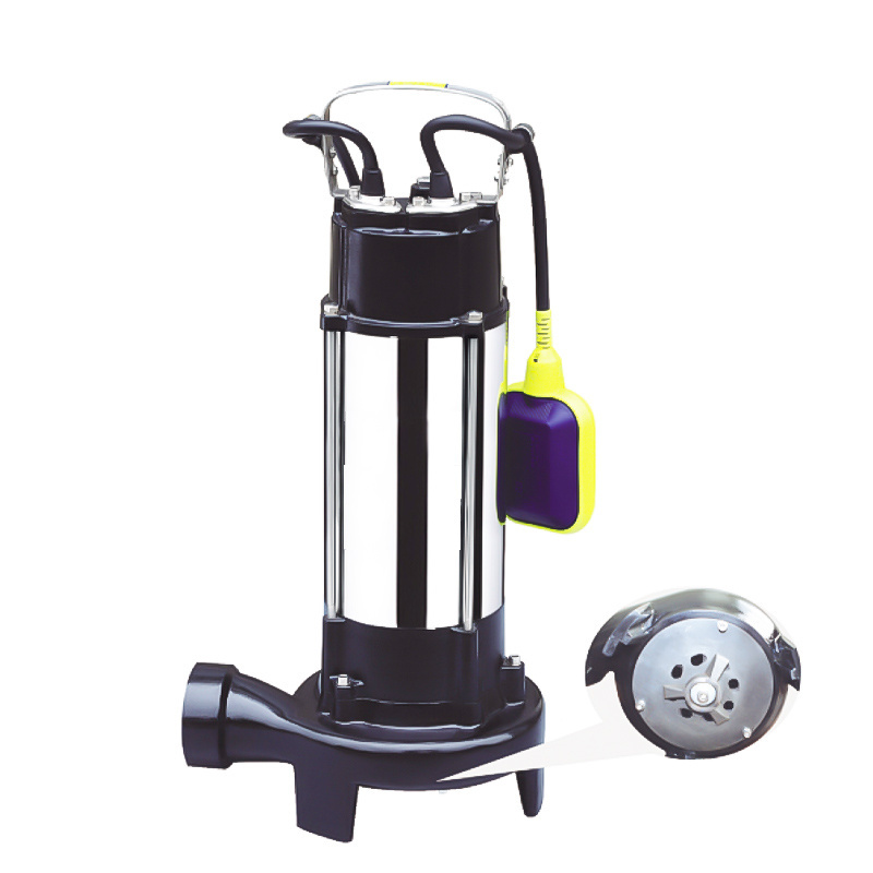 2024 V250F  stainless steel electric dirty water submersible sewage cutter pump