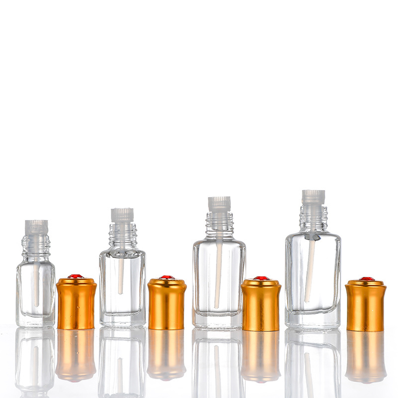 3ml 6ml 9ml 12ml Octagonal Glass Roller Bottle Mini Perfume Bottle Essential Oil Bottle