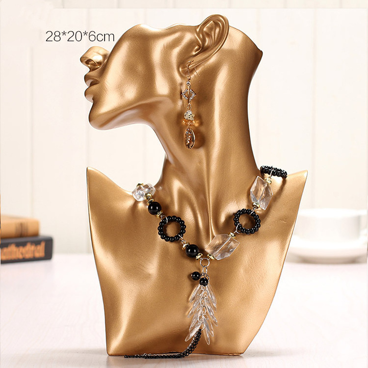 In Stock Resin Mannequin Jewelry Display Stand Jewelry Display Bust for Earrings Necklace