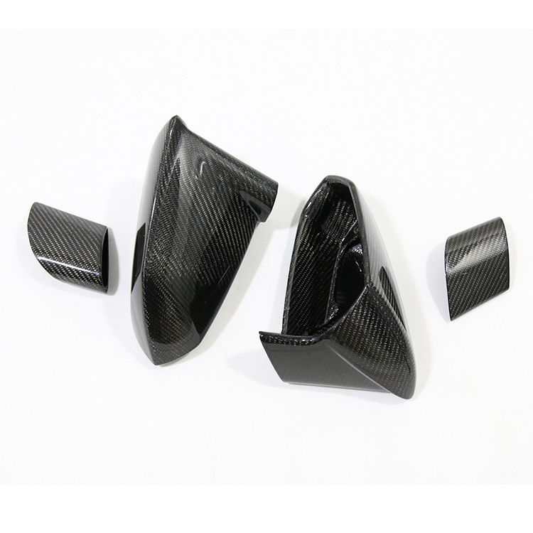 Replacement Real Carbon Fiber Side Mirror Cover Housing Shell Parts Fit For Lamborghini Gallardo LP550 LP570 GT