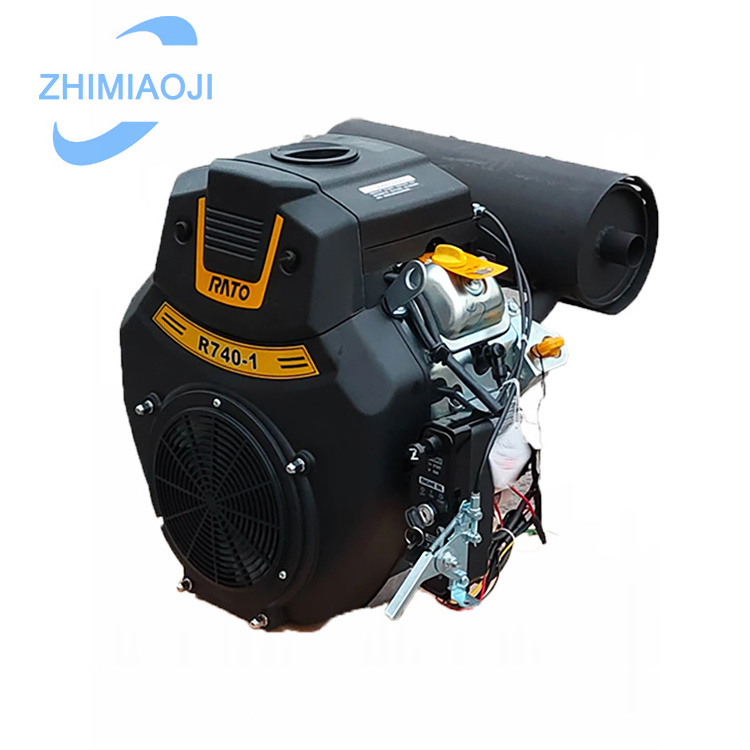 CSJHPSS 25HP 2 Cylinder Horizontal Shaft OHV Rato Gasoline Engine R740D