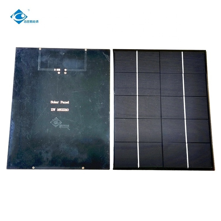 5W Semi-flexible Solar Panel ZW-5W-18V-P Outdoor ETFE Flexible Solar Panel 18V PET Laminated Solar Panel Charger