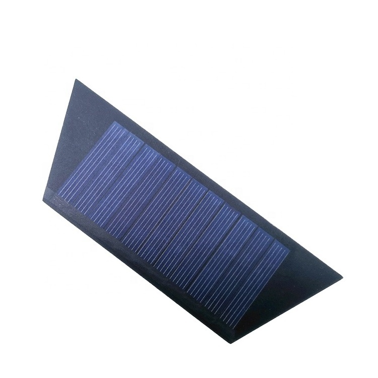 ZW-130847 PET Solar Panel Battery Charger 5.5V Lightweight Silicon Solar PV Module 0.5W Trickle Solar Photovoltaic Panels