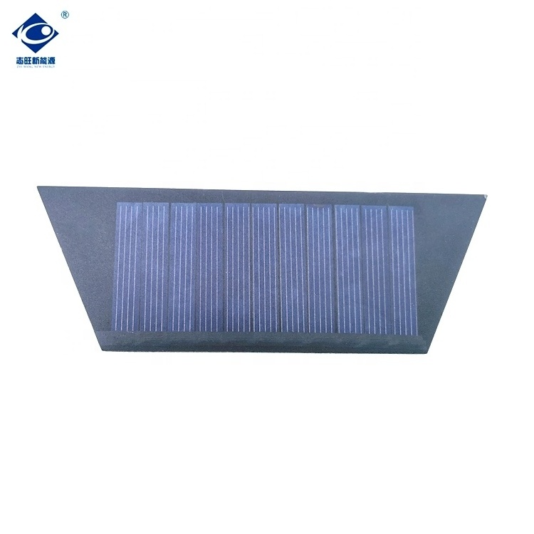 ZW-130847 PET Solar Panel Battery Charger 5.5V Lightweight Silicon Solar PV Module 0.5W Trickle Solar Photovoltaic Panels