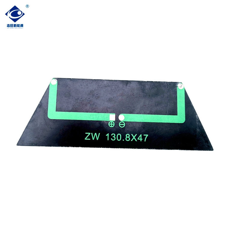 ZW-130847 PET Solar Panel Battery Charger 5.5V Lightweight Silicon Solar PV Module 0.5W Trickle Solar Photovoltaic Panels