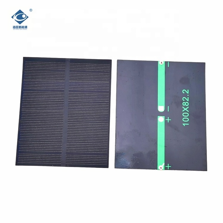 5V Mono Hunting Camera Solar Panel Charger ZW-100822 ETFE/PET Semi Solar Panel 1.0W Transparent Mini Solar Panel