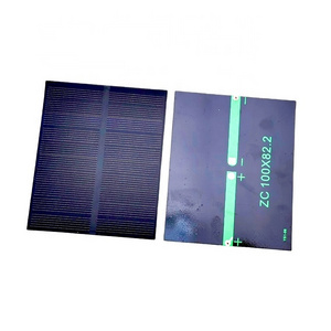 5V Mono Hunting Camera Solar Panel Charger ZW-100822 ETFE/PET Semi Solar Panel 1.0W Transparent Mini Solar Panel