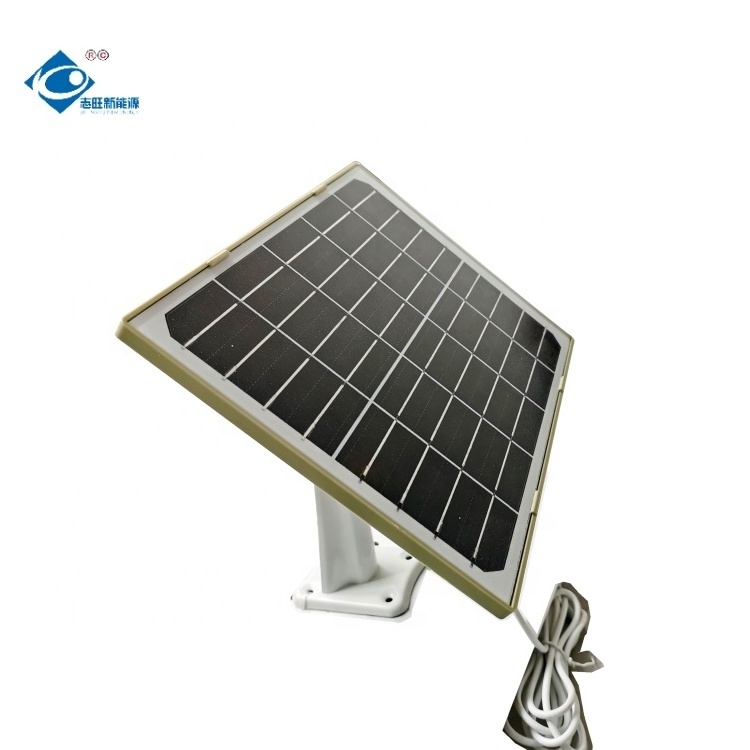 5V Waterproof Portable Solar Panel ZW-6W-5V Arlo Camera Solar Panel Power Charger 6.3W Mini CCTV Solar Panels