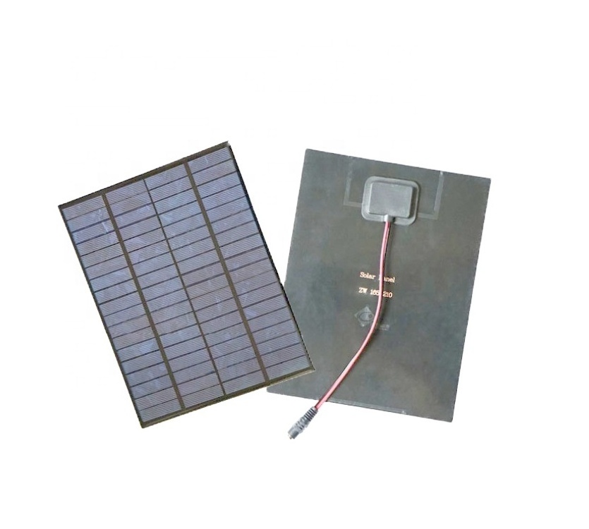 5W Semi-flexible Solar Panel ZW-5W-18V-P Outdoor ETFE Flexible Solar Panel 18V PET Laminated Solar Panel Charger