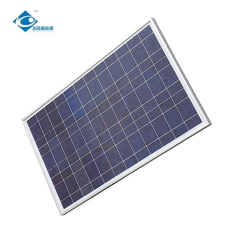 18V Glass Laminated Solar Panel ZW-50W-18V Mini Portable Solar Panel Charger 50W Lightweight Silicon Solar Panel Charger