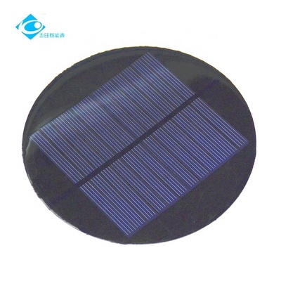 ZW-Dia120-6V Customized Epoxy Solar Panel 1W  Circular Solar Power Panel 6V Lightweight Solar Panel Charger