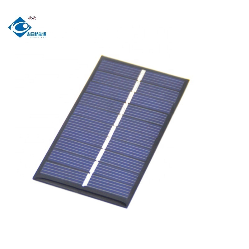 0.5W Lightweight Silicon Mono Solar Panel ZW-8043 Portable Solar Laptop Charger 5V DIY Epoxy Solar Panel