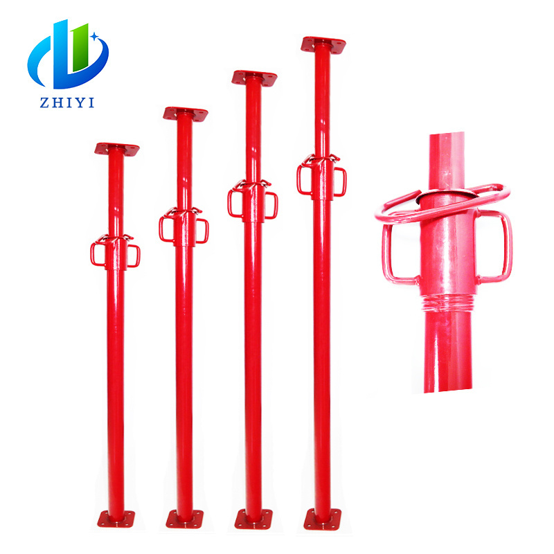 construction adjustable steel props used sleeve-nut telescopic metal strut etais metallique for building