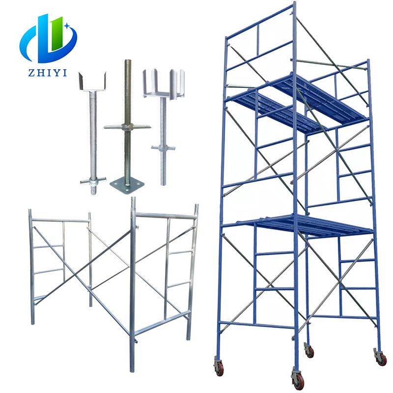 oem new 2022 c walk through mason scaffolding frames blue 3 wide scaffold pieces construction imported from europe in guangdong