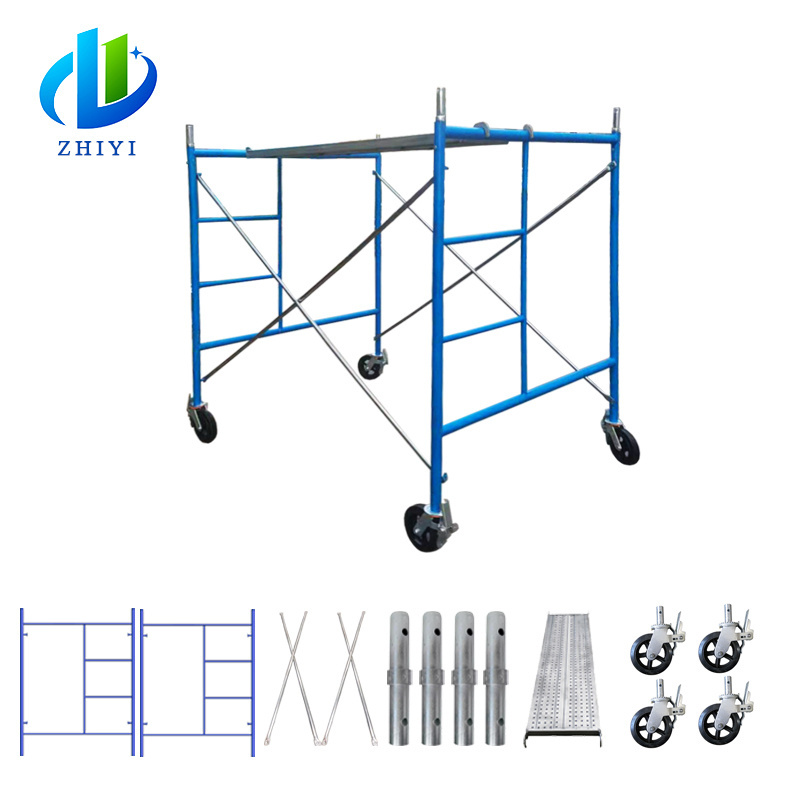 oem new 2022 c walk through mason scaffolding frames blue 3 wide scaffold pieces construction imported from europe in guangdong