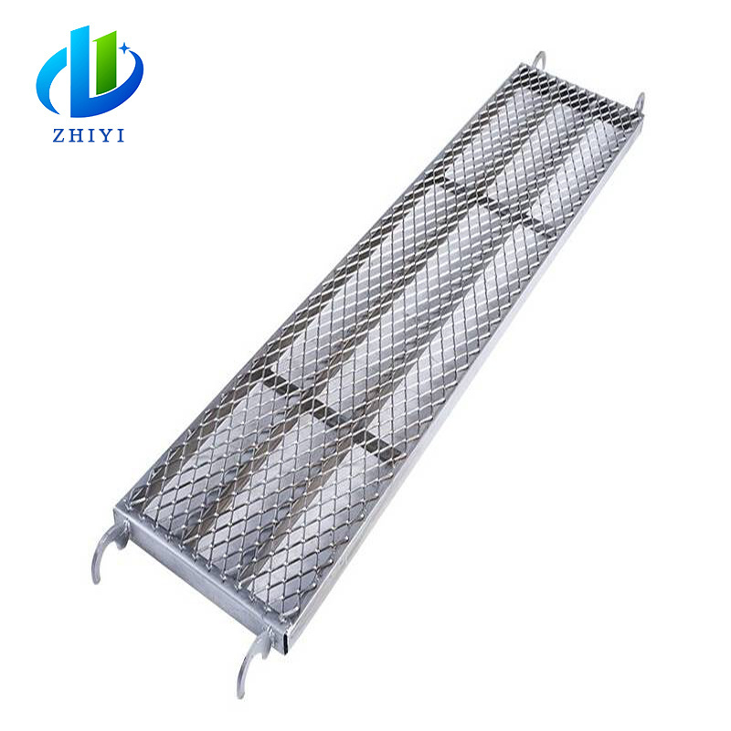 Good quantity aluminum metal scaffold plank hooks catwalk plank with hooks catwalk for scaffolding