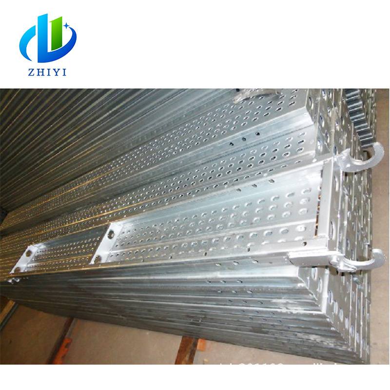 Good quantity aluminum metal scaffold plank hooks catwalk plank with hooks catwalk for scaffolding