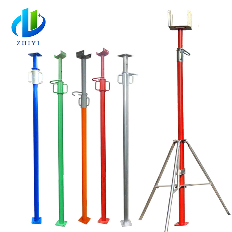 Factory Custom made construction scaffolding push pull steel prop jack sleeve used decking acrow steel props for construction