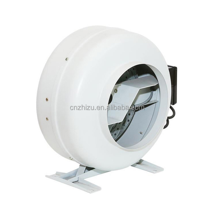 Circular Inline Duct Fan Ac Centrifugal Fans 150mm 6 Inch FREE Standing OEM Copper Wire Ball Bearing Cast Iron 