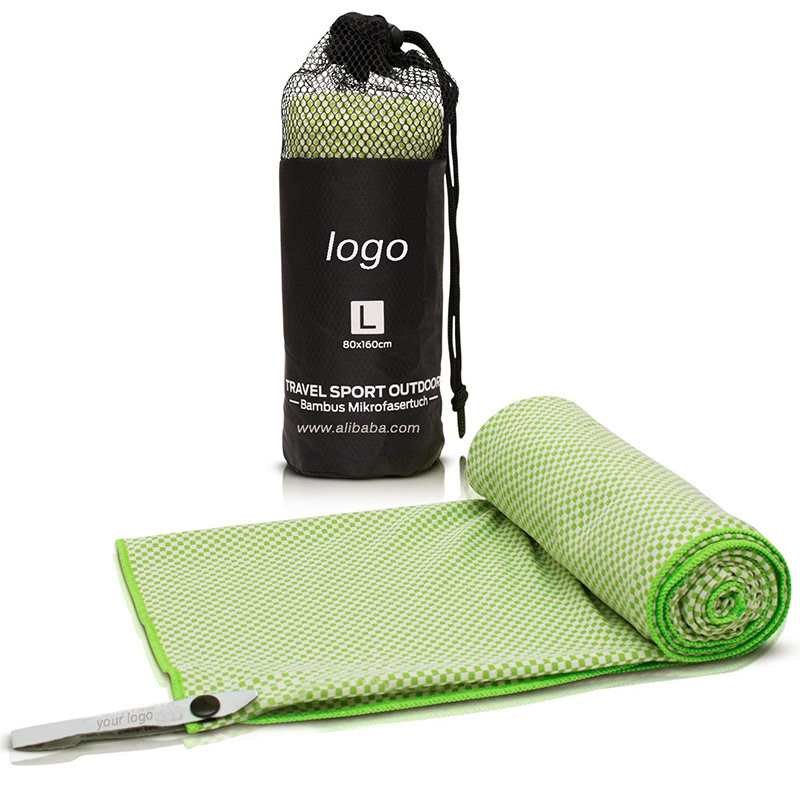 Customized OEM microfiber ice cool sports bamboo cooling towel for gym,travel,fitness,outdoor