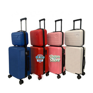 Hot sale cabin size custom colorful make up case travel suitcase carry luggage set trolley vintage luggage sets