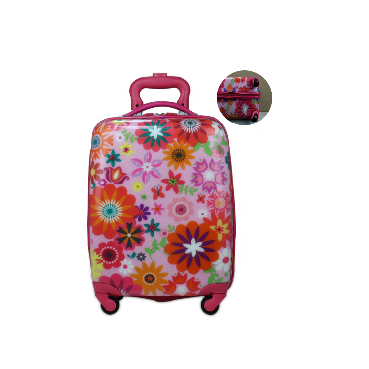 OEM 16 inch CAPPE rectangle fashion kid vintage cabin 4 wheels travel trolley luggage with removable wheels for kids