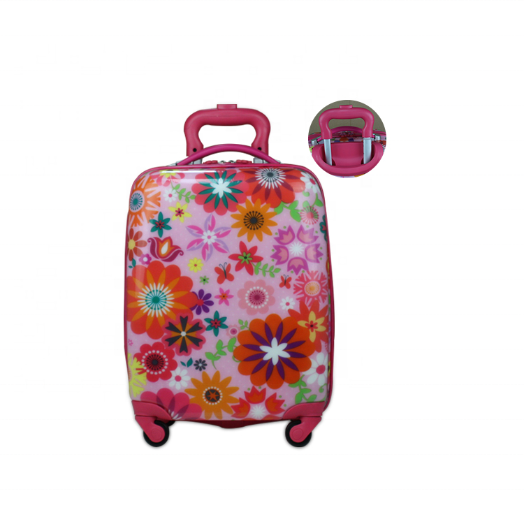 OEM 16 inch CAPPE rectangle fashion kid vintage cabin 4 wheels travel trolley luggage with removable wheels for kids