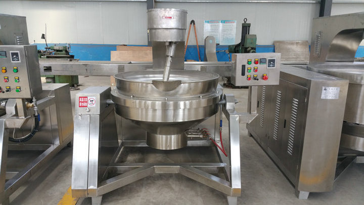 Electric tilting soup cooking mixer hot sauce jacket cooking machine low price automatic cooking machine