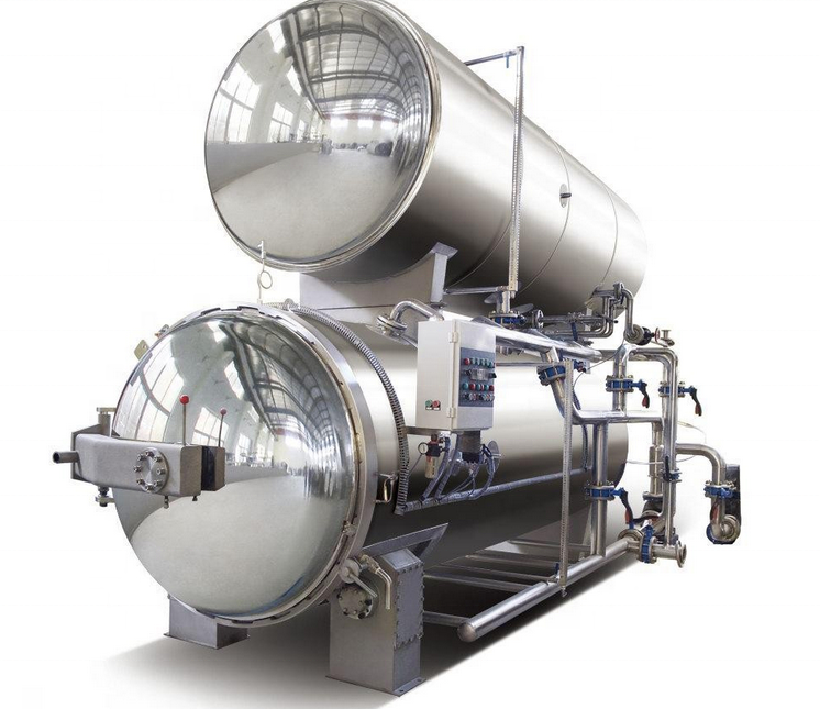 Cooking processed meat autoclave machine for meat and fish canning autoclaves