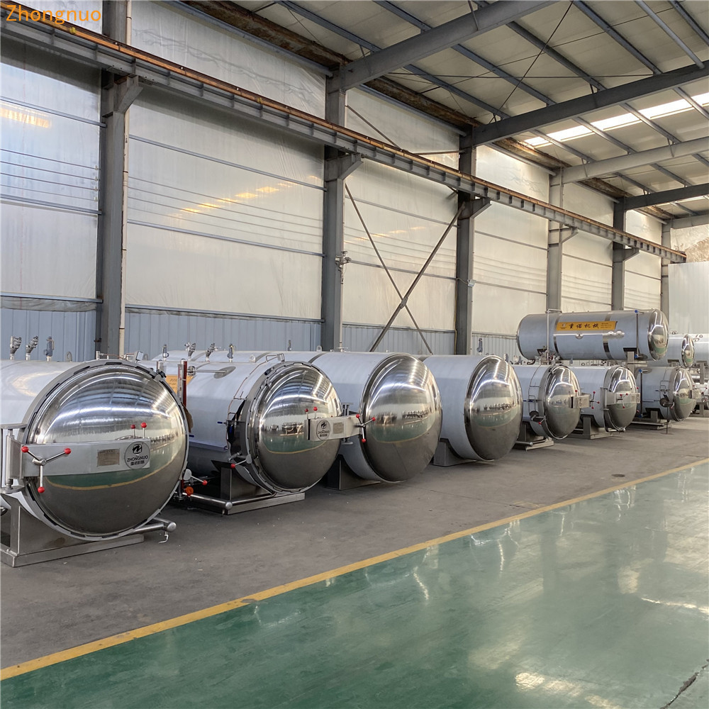 Zhongnuo Energy Saving Steam Retort Canned Fish Food Sterilizer Autoclave Retort Machine Sterilization