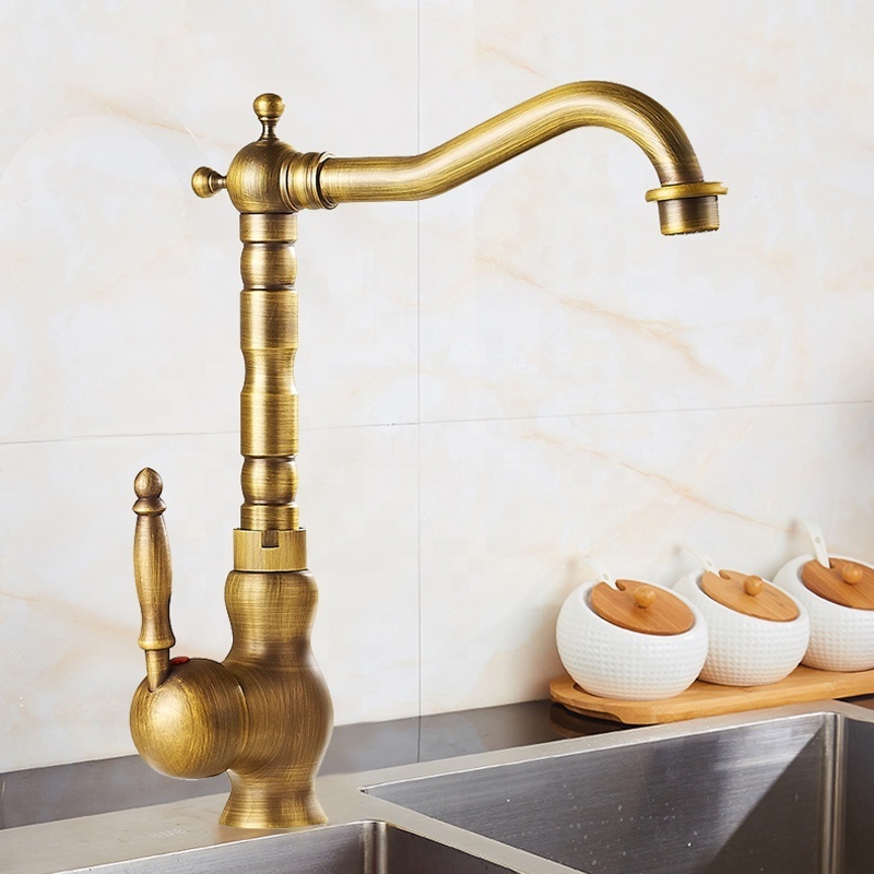 2022 kitchen faucet water tap modern kichen kitchen taps brass kitchen mixer sink faucets antique bronze faucet