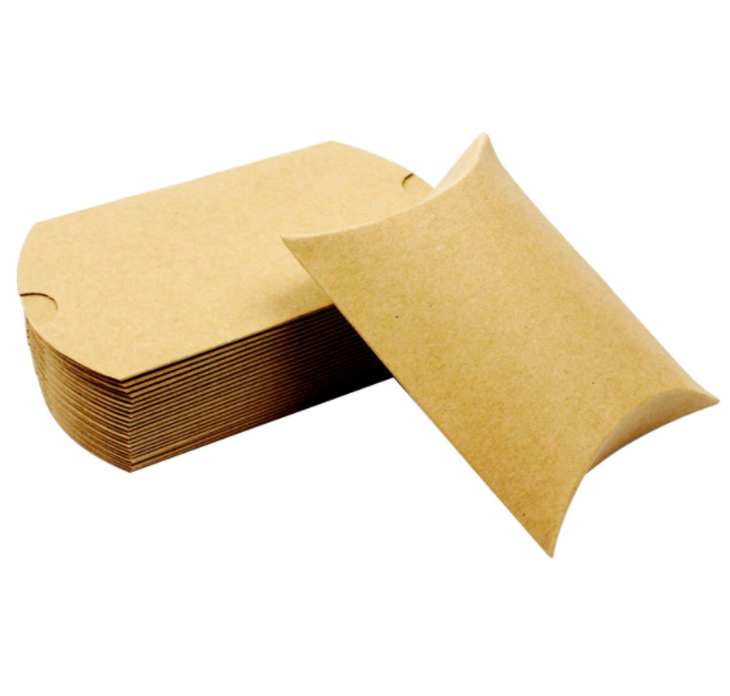 ZHONGSHAN Kraft Pillow Box Paper Candy Favor Boxes for Wedding Party Favor Gifts Apple Pie Box