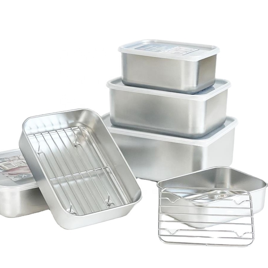 Eco Friendly Bpa Free Food storage containers Lunch Box Stainless Steel Food Container With Lid