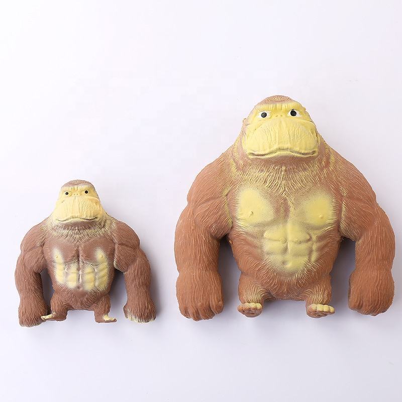 New Design TPR Decompression Animal Toys Gorilla Stress Relief Squishy Monkey Toys for kids