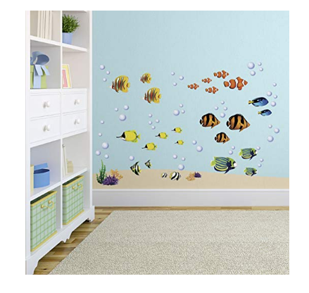 Under the Sea Decorative Peel and Stick Wall Art Sticker Decals