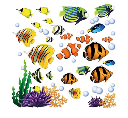 Under the Sea Decorative Peel and Stick Wall Art Sticker Decals