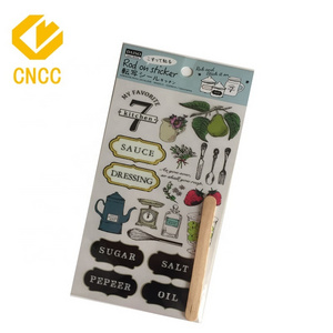 High Quality Custom Dry Peel Off Scrapbook Stickers With Sticks Rub On Scratch Transfer PVC Stickers For Kids