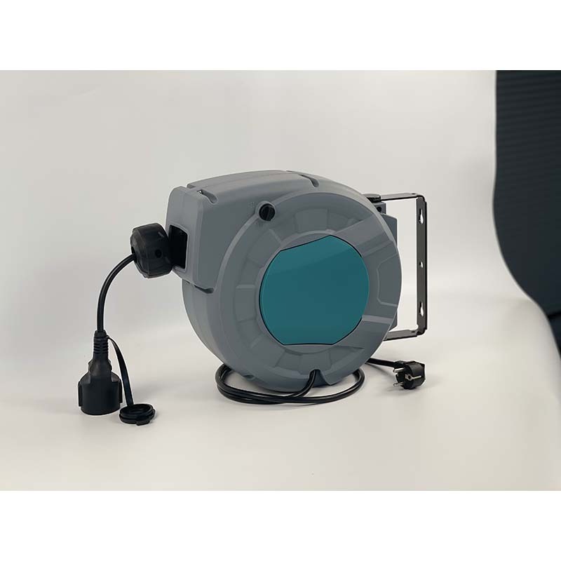 heavy duty retractable cord reel with 50 FT extension cable