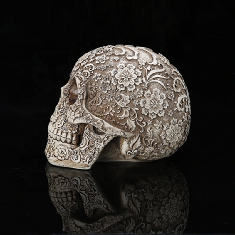 Crafts Halloween Decor Skull Head Statue Home Decoration SCULPTURE European Skull Wall Mount Wholesale Resin Europe 7-15 Days