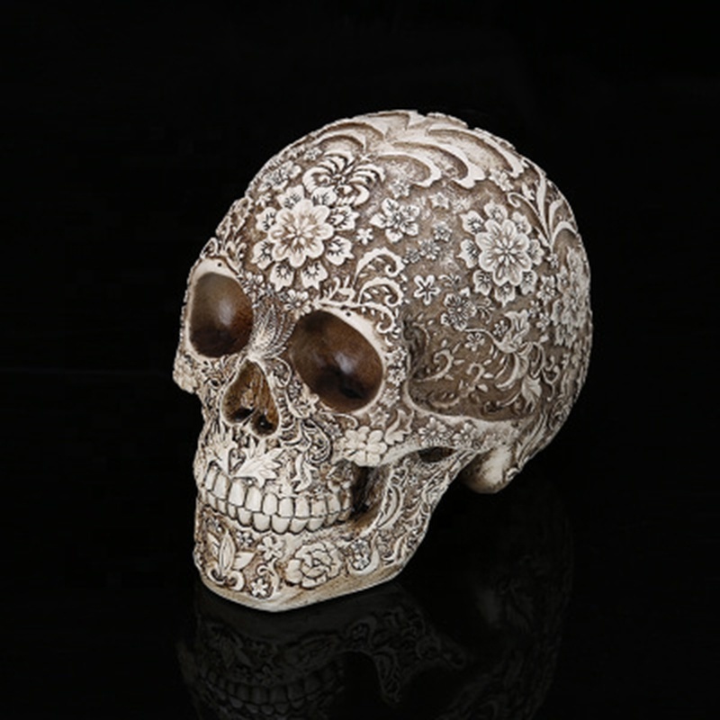 Crafts Halloween Decor Skull Head Statue Home Decoration SCULPTURE European Skull Wall Mount Wholesale Resin Europe 7-15 Days