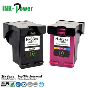 63 63XL Ink Color Cartouche Dencre Inkjet Black Ink Cartridge Compatible for HP63 HP63XL HP Deskjet 2130 4520 Printer