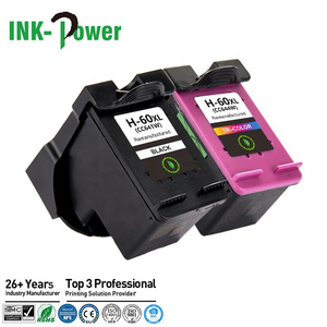 INK-POWER 60 XL 60XL Color Remanufactured Inkjet Cartucho Ink Cartridge for HP60 HP60XL HP Deskjet D2680 F2430 F4240 Printer