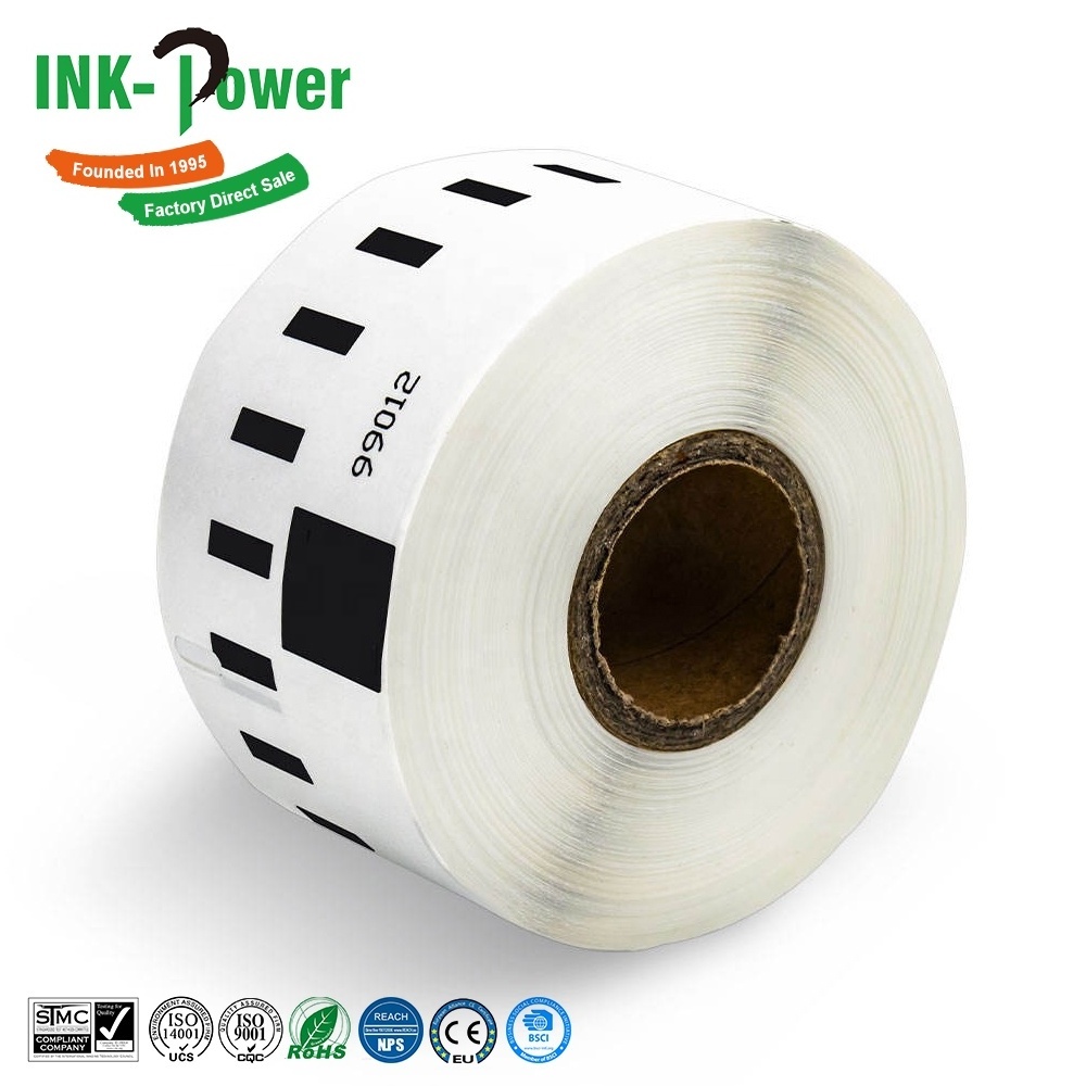 99010 99012 99013 99014 99015 99016 99017 99018 99019 Compatible Black on White Self Adhesive Thermal Paper Label Roll for DYMO