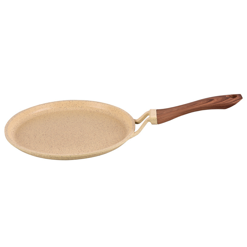 High quality die cast aluminum non stick tawa pan crepe pan with bakelite handle