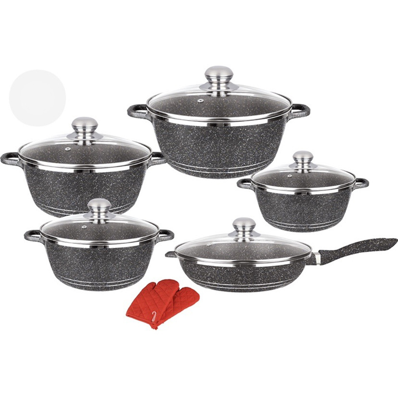 Safety Assured 12 Pcs Cookware Set Quality New Cookware Wholesale Authentic Kitchen Cookware