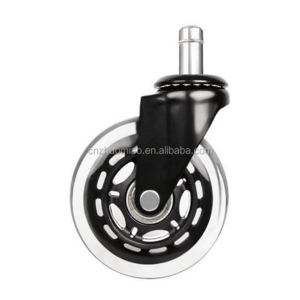 Hot sale Furniture caster 3 inch PU rollerblade office chair wheels