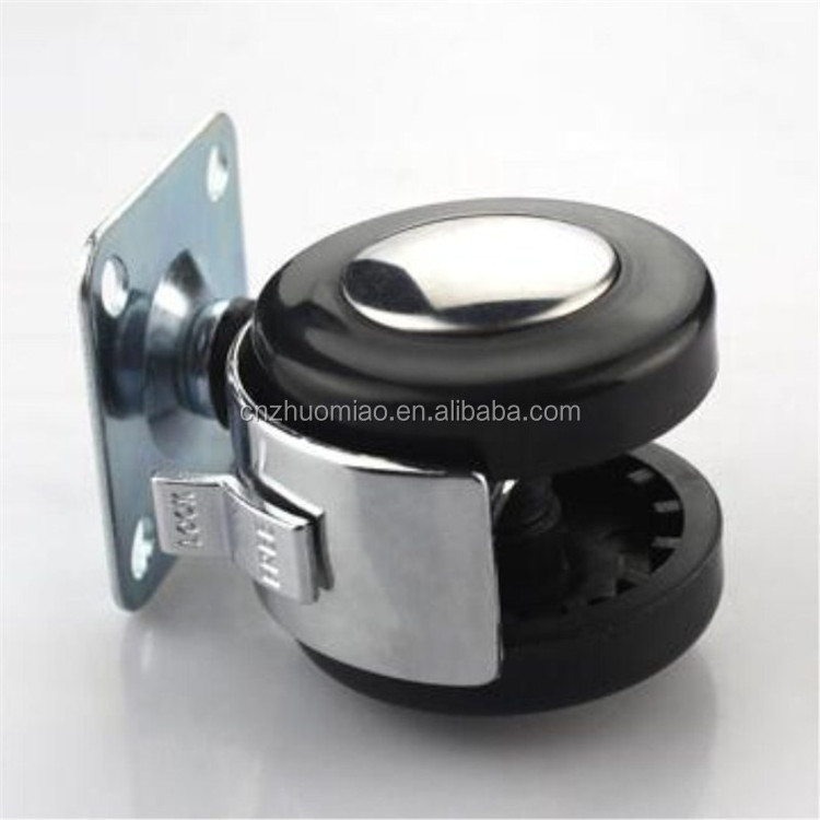 2 inch plastic universal small black furniture caster for chair metal furniture wheels small furniture wheels