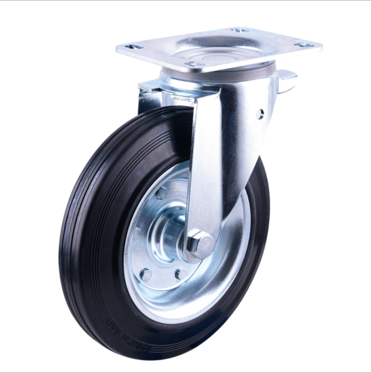 China heavy duty 3/4/5 inches castor  locking swivel brake trash can wheels waste bin waste cart casters wheels