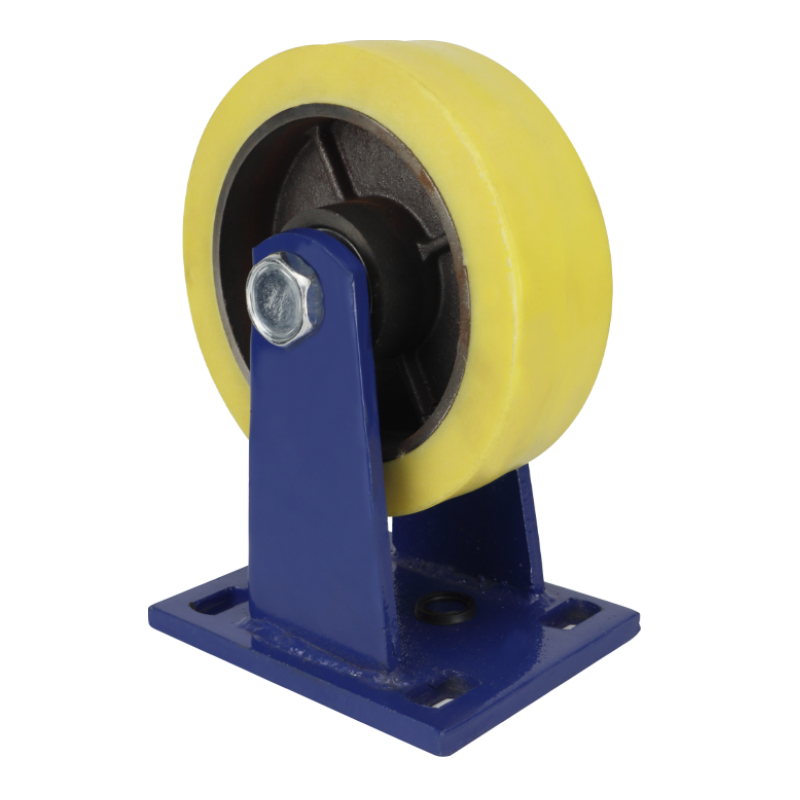 casters manufacturers 2 tons load capacity Extra heavy duty locking PU Nylon iron casters wheel for container