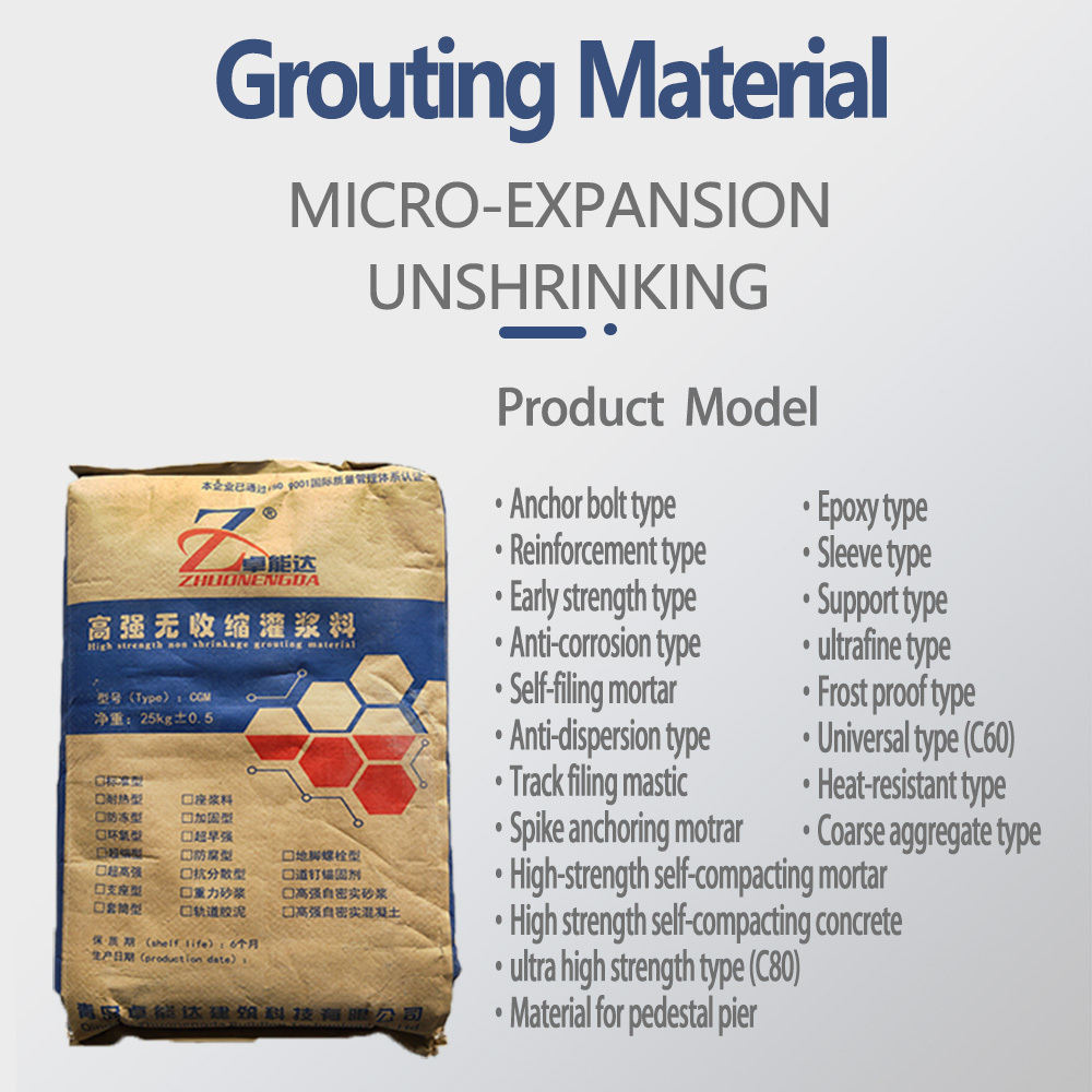 High  Strength Cement-Based Grouting Material non-shrink grout concrete